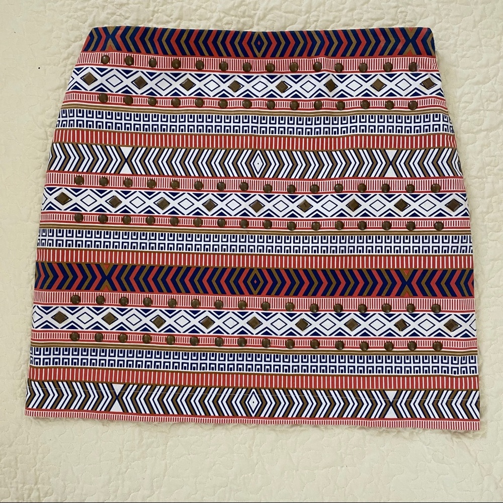Quinn Tribal Print Skirt